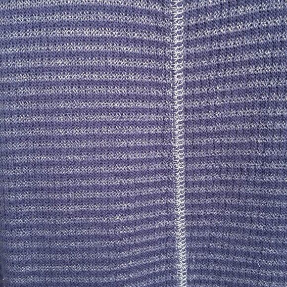 J Jill Blue Stripe Cotton Knit Dress Size Medium - Picture 8 of 11